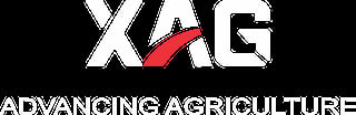 XAG logo with white text and red accent on black background, tagline Advancing Agriculture below